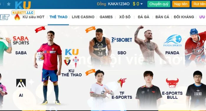 Thể thao Kubet Giới thiệu trò chơi hấp dẫn tại thể thao tại Kubet không thể bỏ lỡ.