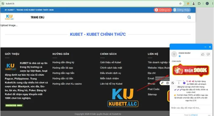Liên hệ Kubet Nhắn tin qua kênh chat là cách liên hệ với Kubet nhanh gọn.