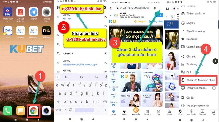 Tải Kubet Cần lưu đúng link khi tải Kubet về máy.