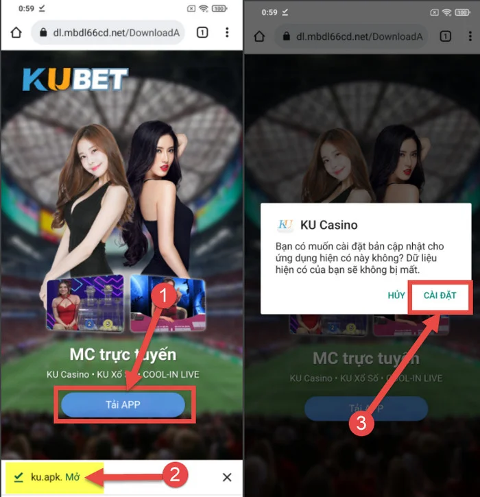 Tải Kubet Cách để sở hữu app Kubet ngay trên chiếc điện thoại Android.