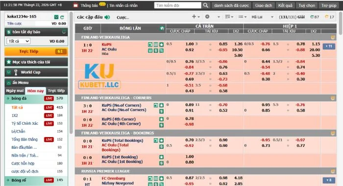 CMD Sports Hướng dẫn tham gia sân chơi CMD Sports tại Kubet rất đơn giản.