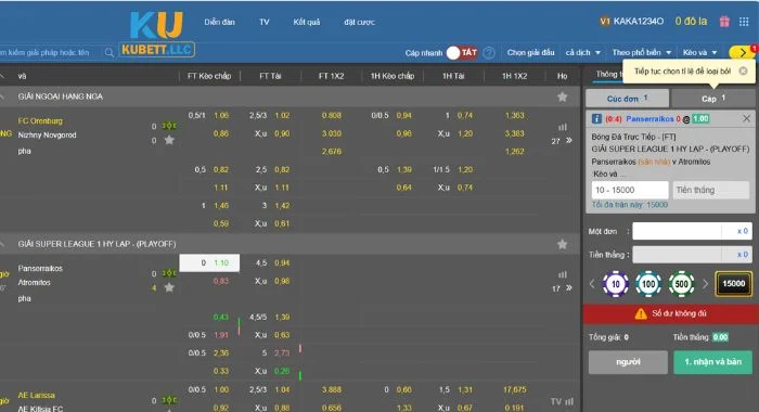 KU thể thao Bật mí các bước tham gia cược thể thao tại Ku Bet