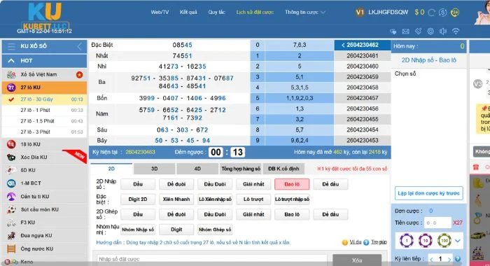 Xổ số Kubet Sức hút của sảnh chơi xổ số Kubet 3 miền